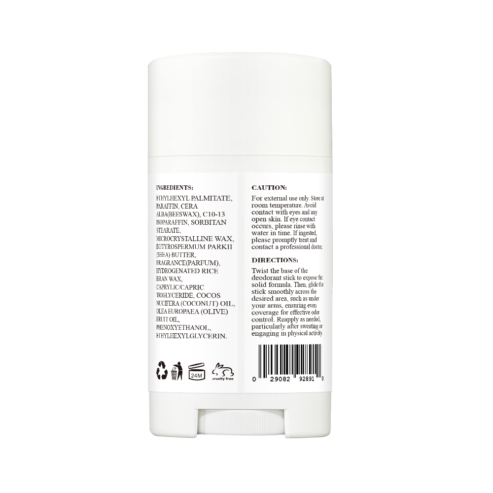 Natural Lavender & Rose Deodorant for Women & Men, Aluminum-Free Antiperspirant with Shea Butter and Coconut Oil, 75g
